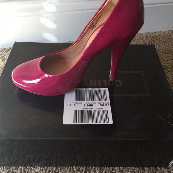 Patent Fushia Pumps - Picture 2 of 3