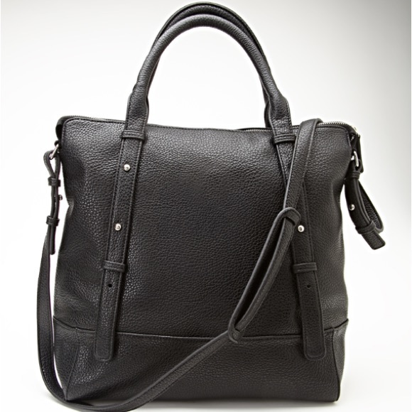 Structured black purse FREE lipgloss w/ purchase