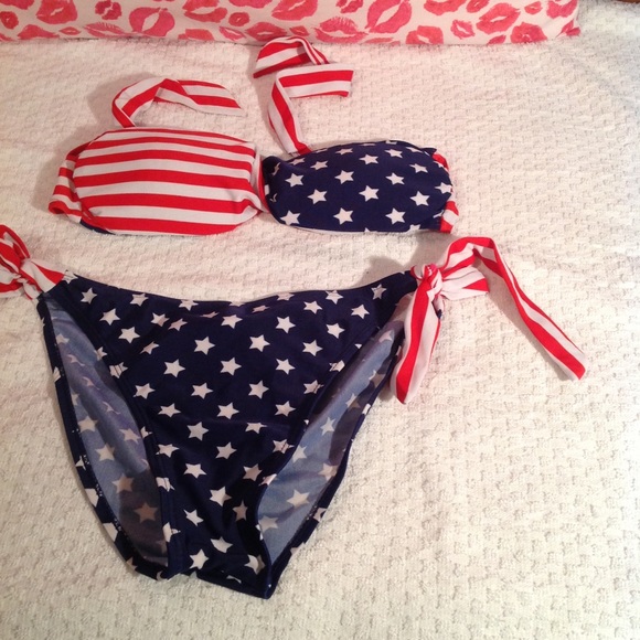 American flag bathing suit