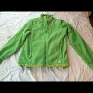 Green zip up fleece
