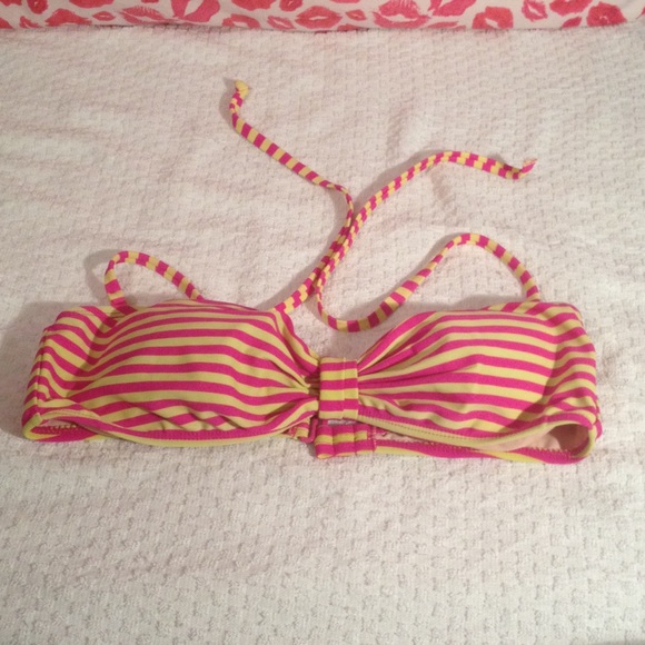 Striped bikini top