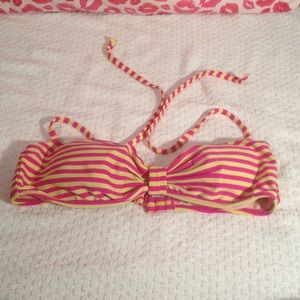 Striped bikini top