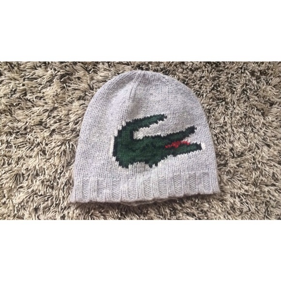 Lacoste gray beanie