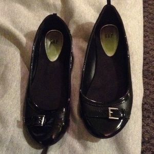Black Patten Leather Flats