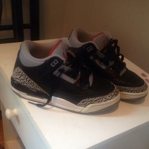 Black Cement 3s size 4