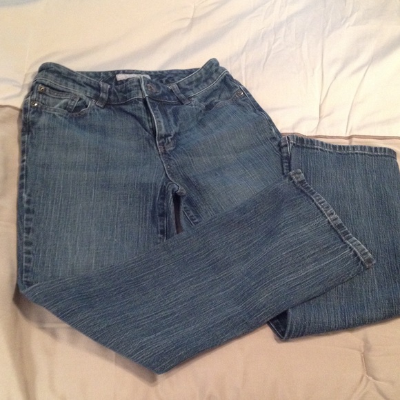 Chicos platinum petite jeans, stone wash