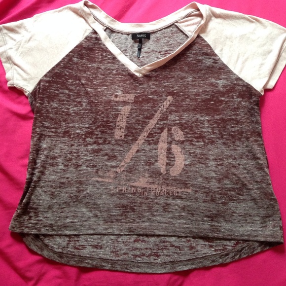 Nollie Maroon/Pink Crop Top!