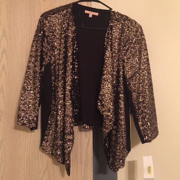 Gibson and Latimer gold sequin blazer