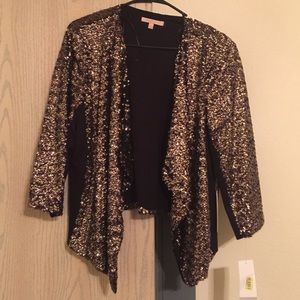 Gibson and Latimer gold sequin blazer