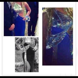 Blue Sherri Hill dress