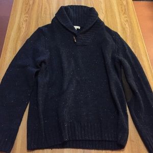 Men's shawl collar sweater