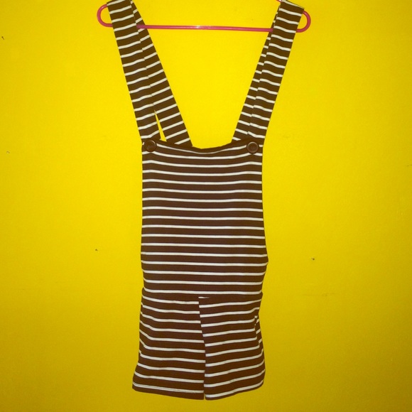 Striped Overalls