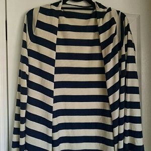 Minnie and Rose navy and cream stripe sweater