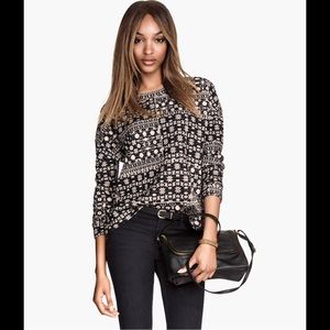 H&M Textured Sweatshirt