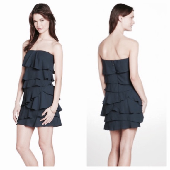 BCBG MaxAzria Layered Strapless Little Black dress