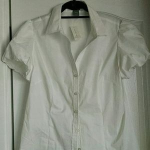 Ann Taylor white blouse