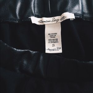 American Rag faux leather-trim leggings