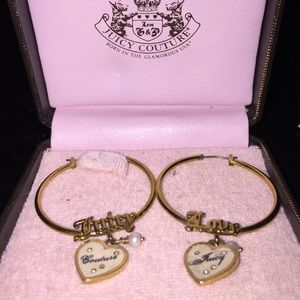 Juicy Couture gold earrings
