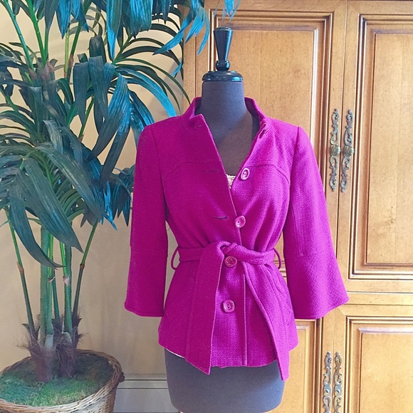 Trina Turk belted jacket.
