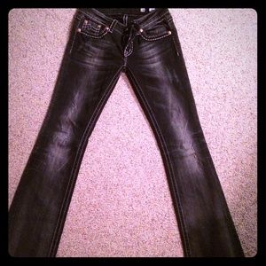 Miss Me black wash jeans