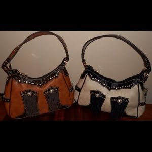 Fringe Cowgirl Boots Rhinestone Concho Handbag
