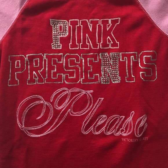 Sz Small Victoria's Secret PINK 3/4 sleeve Thermal