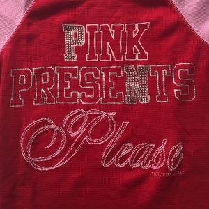 Sz Small Victoria's Secret PINK 3/4 sleeve Thermal