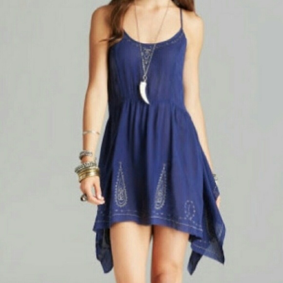 Free people white slip with gold accents!