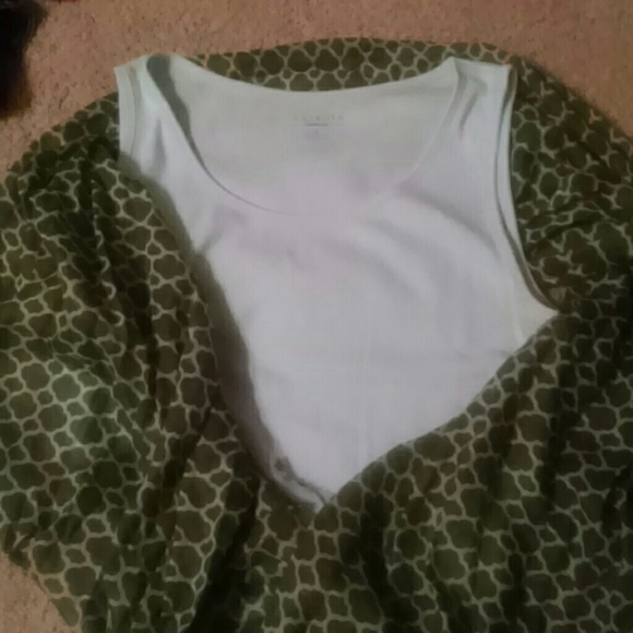 Talbots rib knit tank