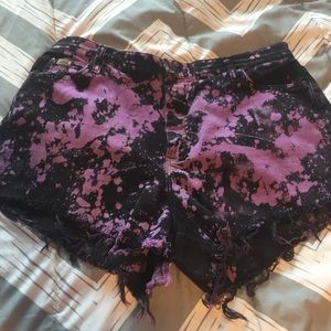 Purple and black acid cut offs