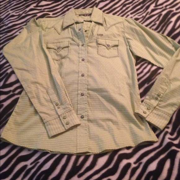 CRUEL GIRL PEARL SNAP SHIRT