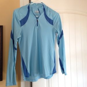 Thin running half zip