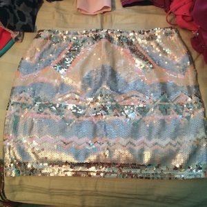 Sequined fashion skirt
