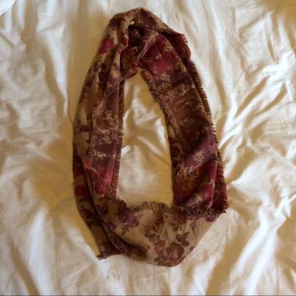 Reversible floral INFINITY SCARF