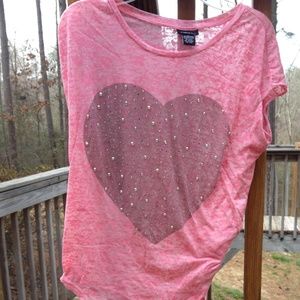 Pink heart shirt