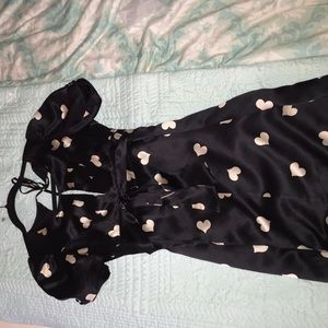 Black and white heart betsey Johnson dress