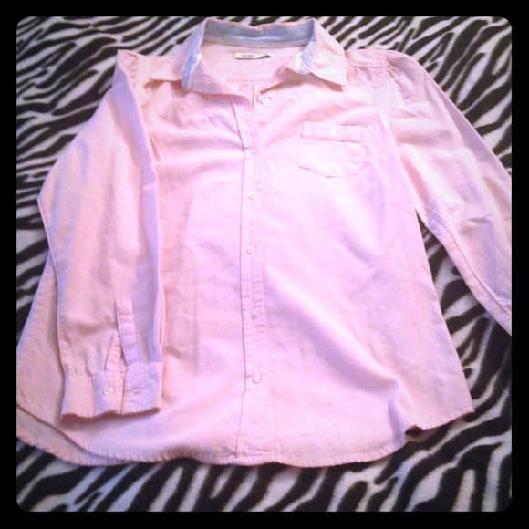 OLD NAVY PINK BUTTON UP
