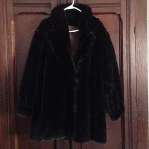 Stunning Vintage Faux Fur Coat