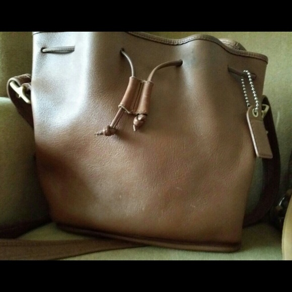 SOLD Coach Brown Leather w/gold Hardware