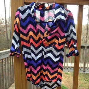 Stripped button up shirt