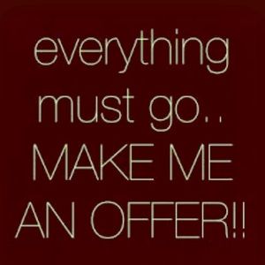 Everything is negotiable! Thanks for stopping by!