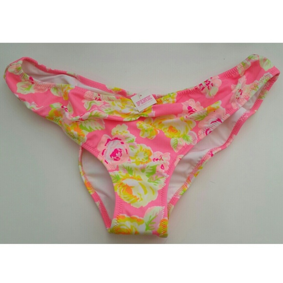 PINK Victoria's Secret Ruched Swimsuit Bottom