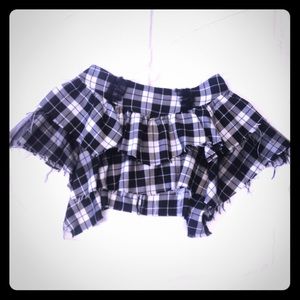 Punk Shredded Mini Skirt