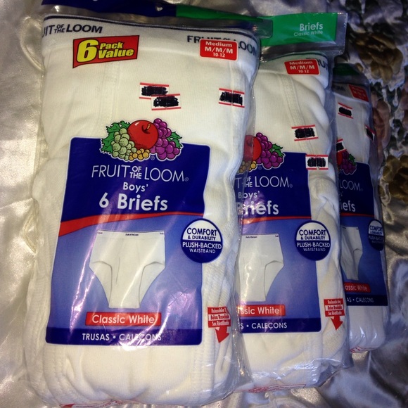 Boys 10-12 Med Briefs BNIP Bundle Lot of 18 Briefs