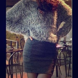 Grey Furry Sweater