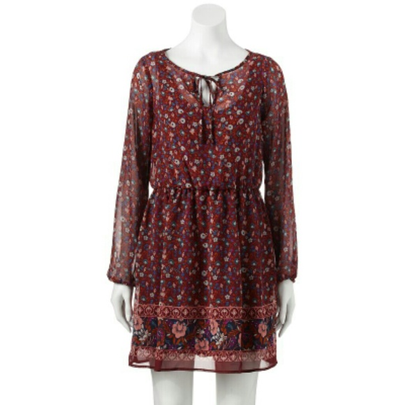 Floral chiffon dress