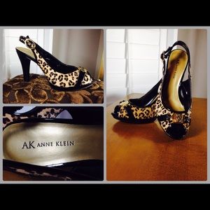 Anne Klein iFlex Real Hide Slingback Heels