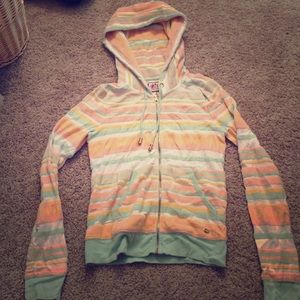 Juicy couture stripped zip up