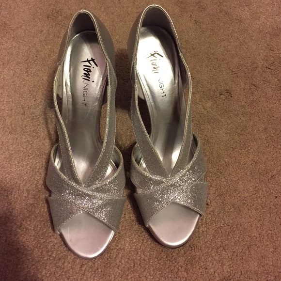 Silver Strapped Heels