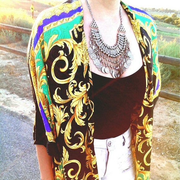 versace kimono dress